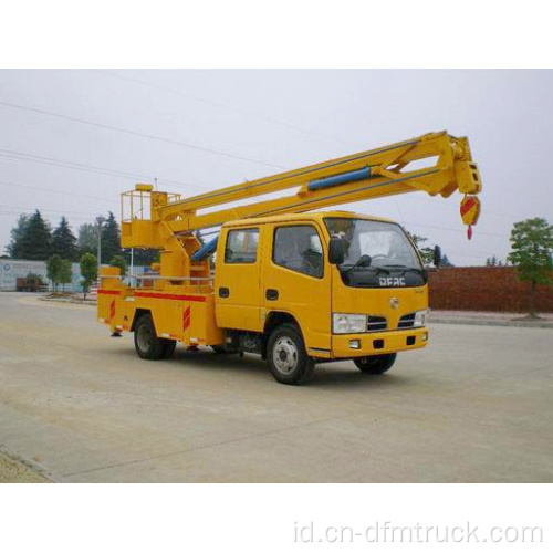 Stabilitas yang lebih baik Dongfeng Aerial Working Platform Truck